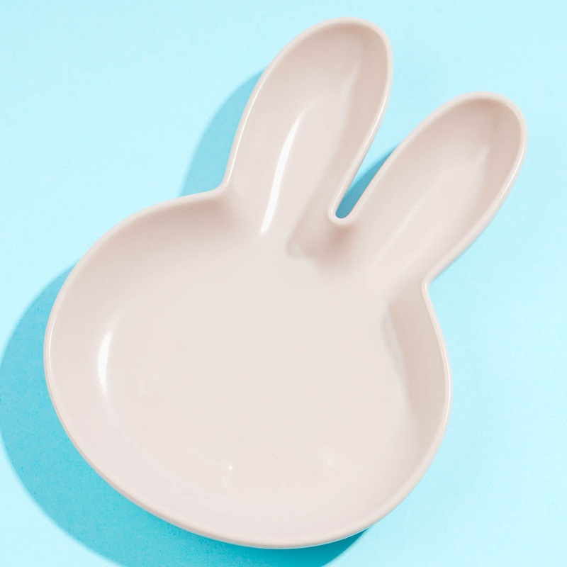Miffy Die-Cut Bunny Head Porcelain Plate