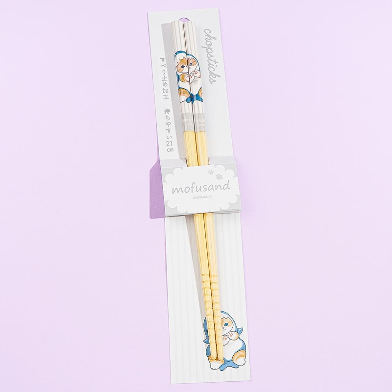 Mofusand Shark Nyan Bamboo Chopsticks