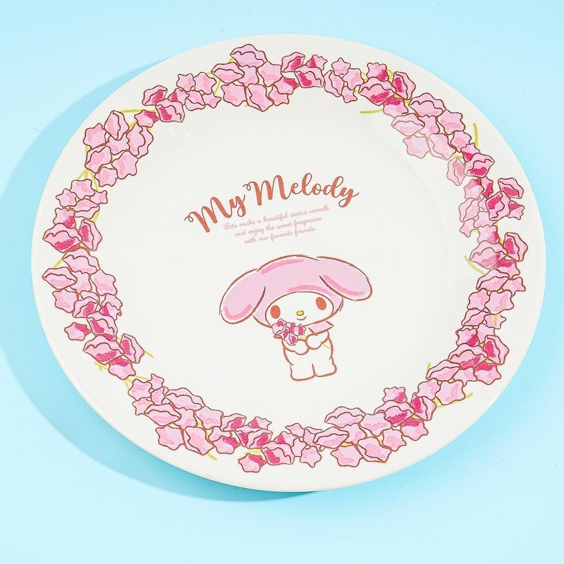 My Melody Flowery Wreath Plate