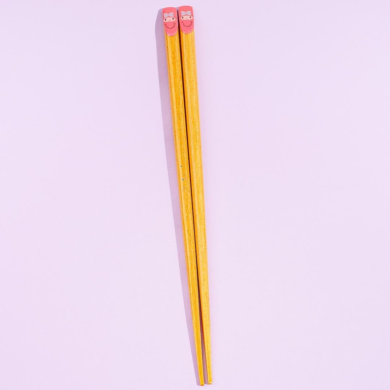 My Melody Happy Face Wooden Chopsticks