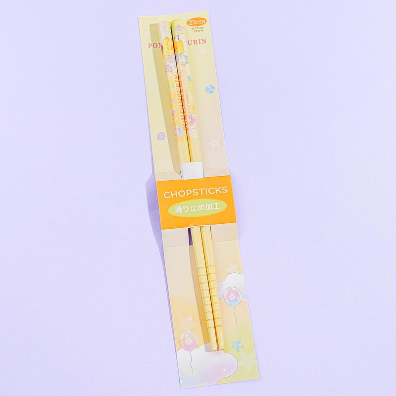 Pompompurin & The Glitter Unicorn Bamboo Chopsticks