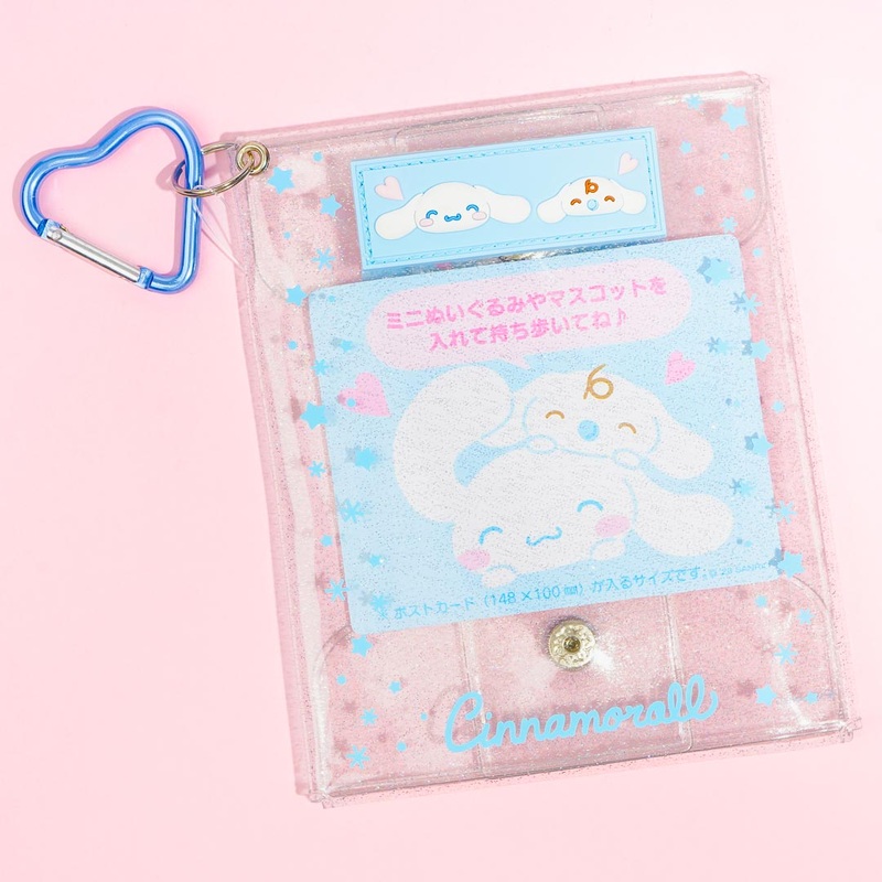 Cinnamoroll & Milk Glittery Clear Pouch