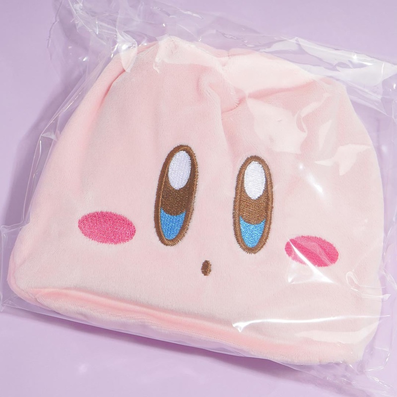 Kirby Fluffy Drawstring Pouch With Dough Snacks