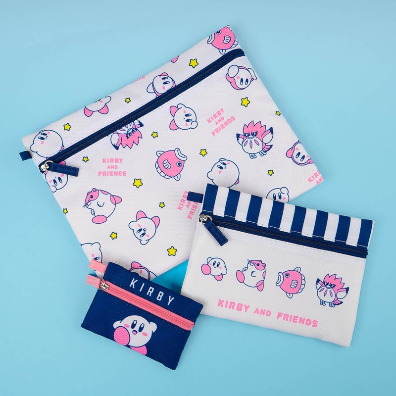 Kirby & Friends Flat Pouch Set - 3 Pcs