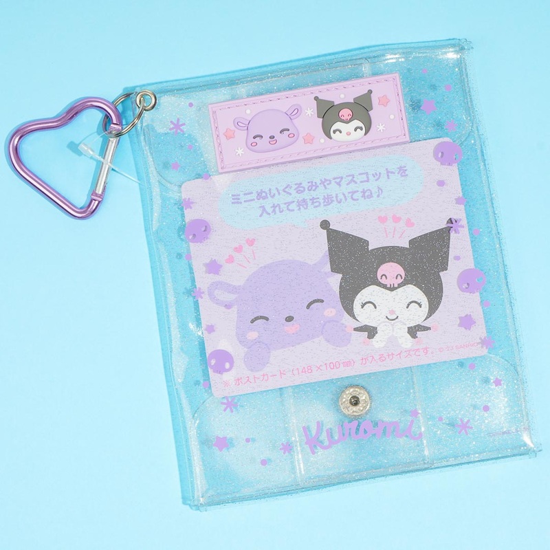Kuromi & Baku Glittery Clear Pouch