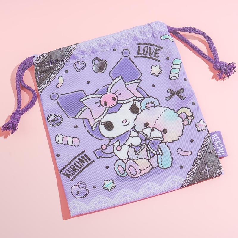 Kuromi Playtime Drawstring Pouch