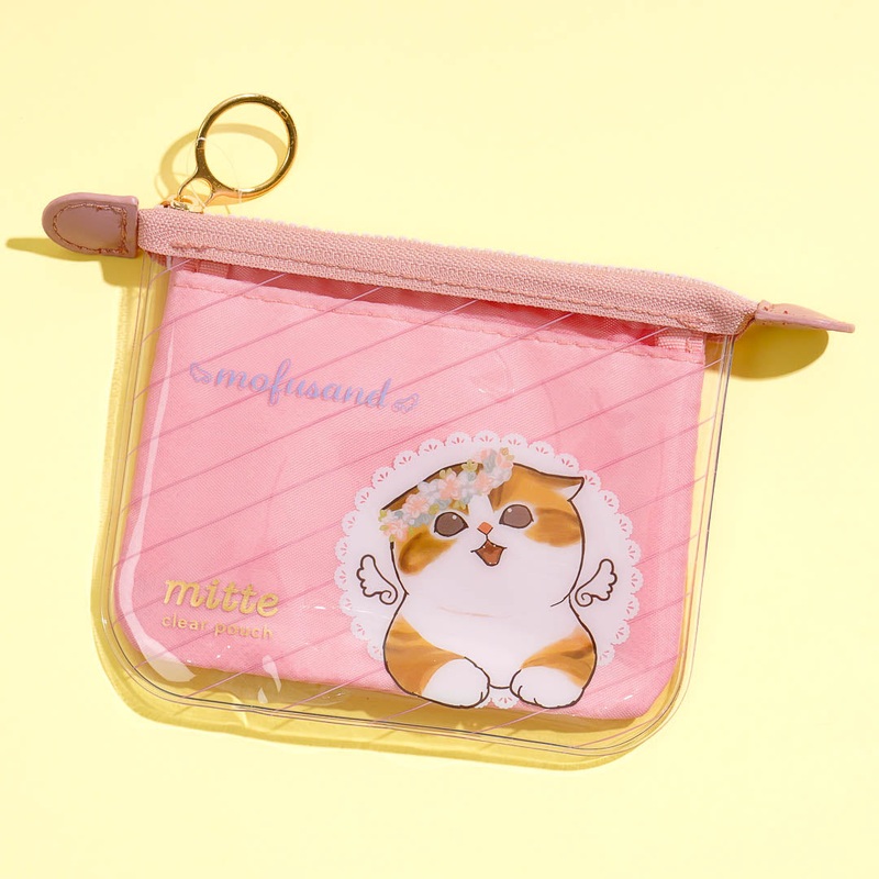 Mofusand Mitte Angel Nyan Mini Flat Pouch