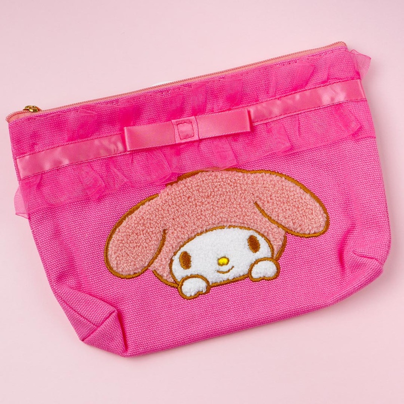 My Melody Embroidered Frill Pouch