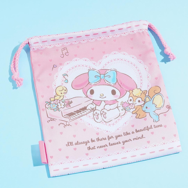 My Melody Music Drawstring Pouch