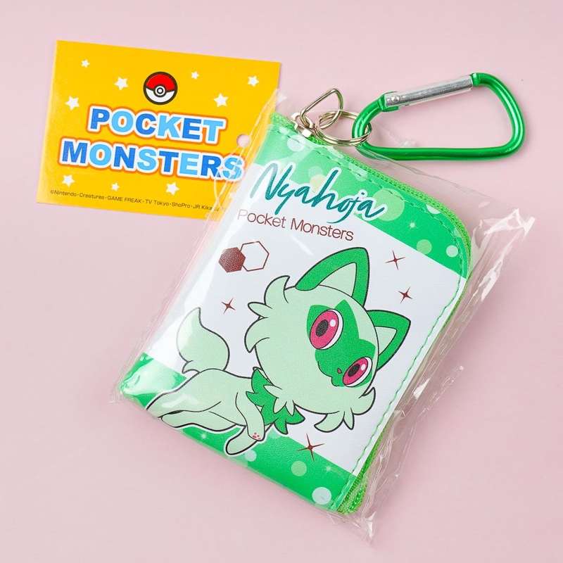 Pokemon L-Shaped Zipper Mini Pouch - Sprigatito