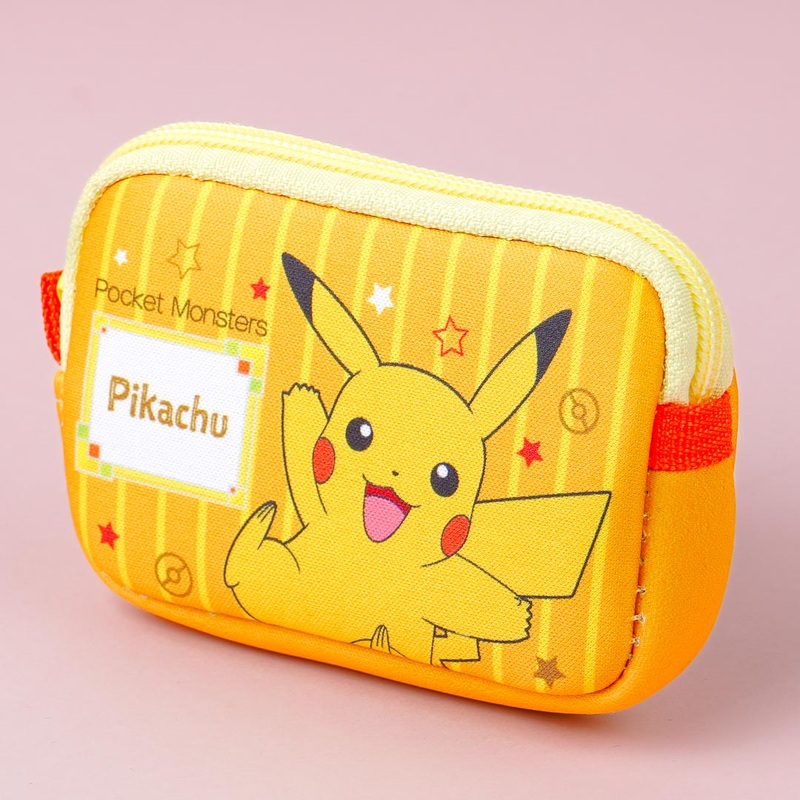 Pokemon Striped Foam Pouch - Pikachu