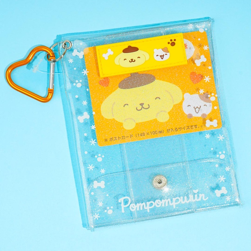 Pompompurin & Muffin Glittery Clear Pouch