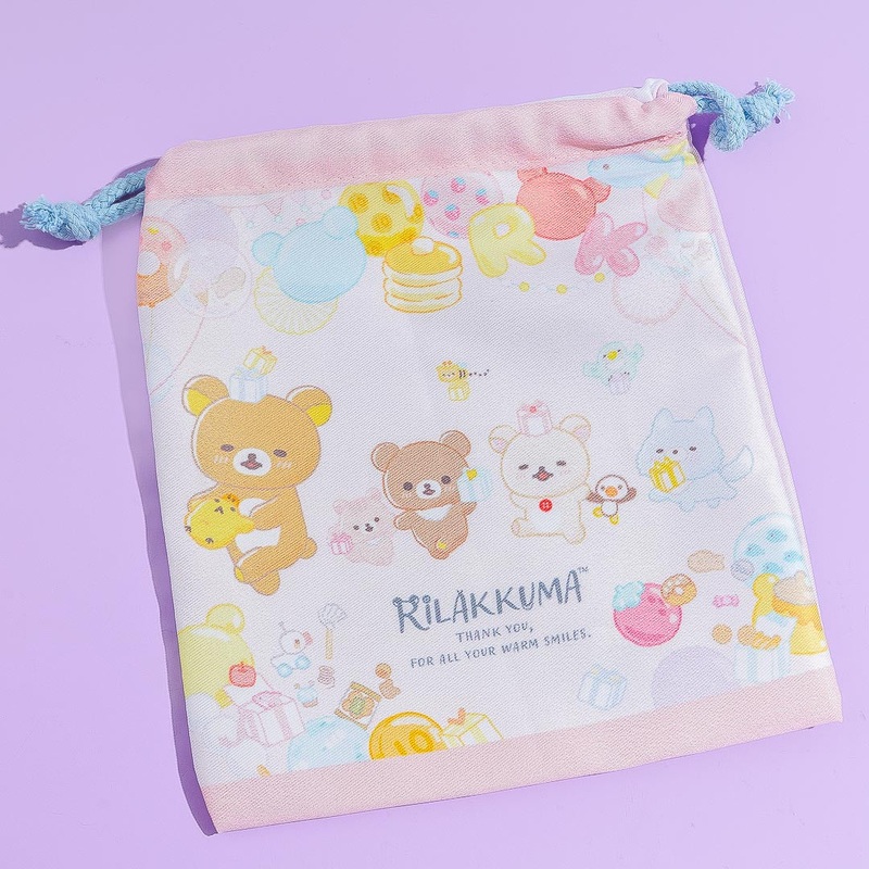 Rilakkuma Party Drawstring Bag
