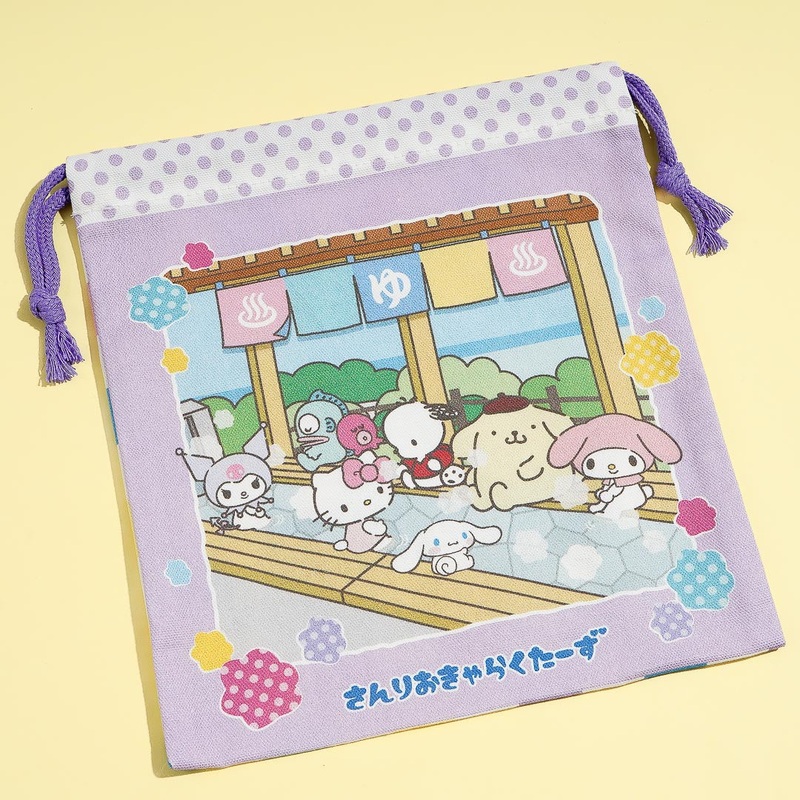 Sanrio Characters Ashiyu Drawstring Pouch