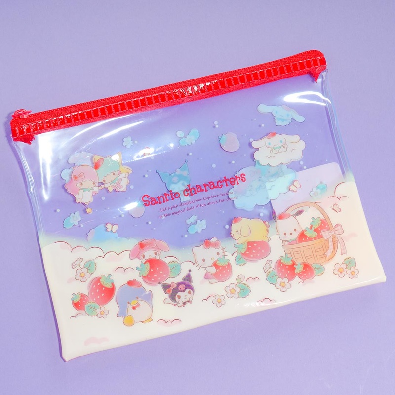 Sanrio Characters Strawberry Heaven Flat Pouch
