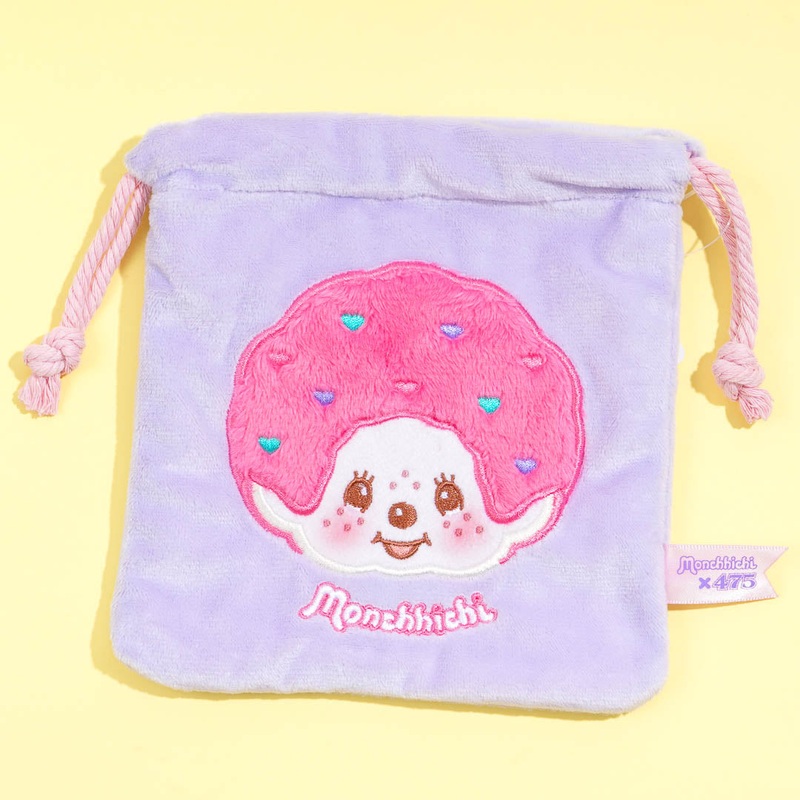 Shinako x Monchhichi Drawstring Pouch