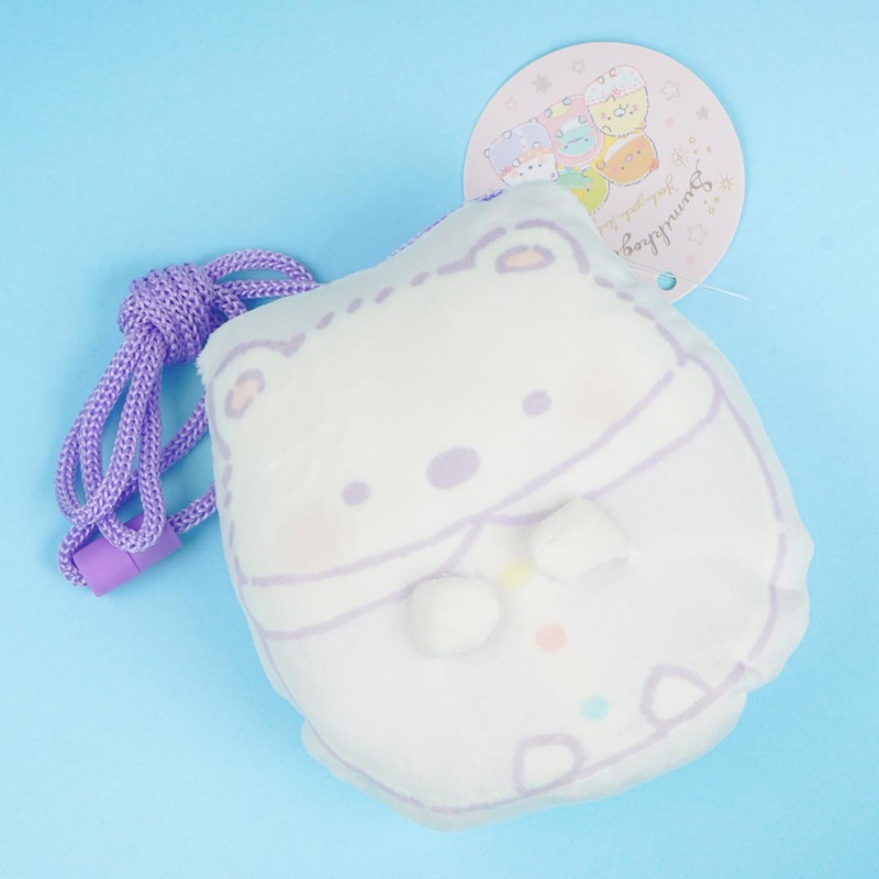Sumikko Gurashi Plush Neck Pouch - Shirokuma
