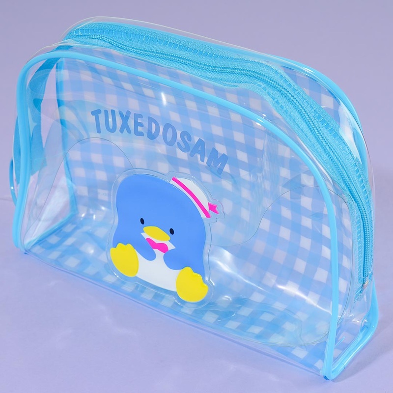 Tuxedosam Checkered Clear Pouch