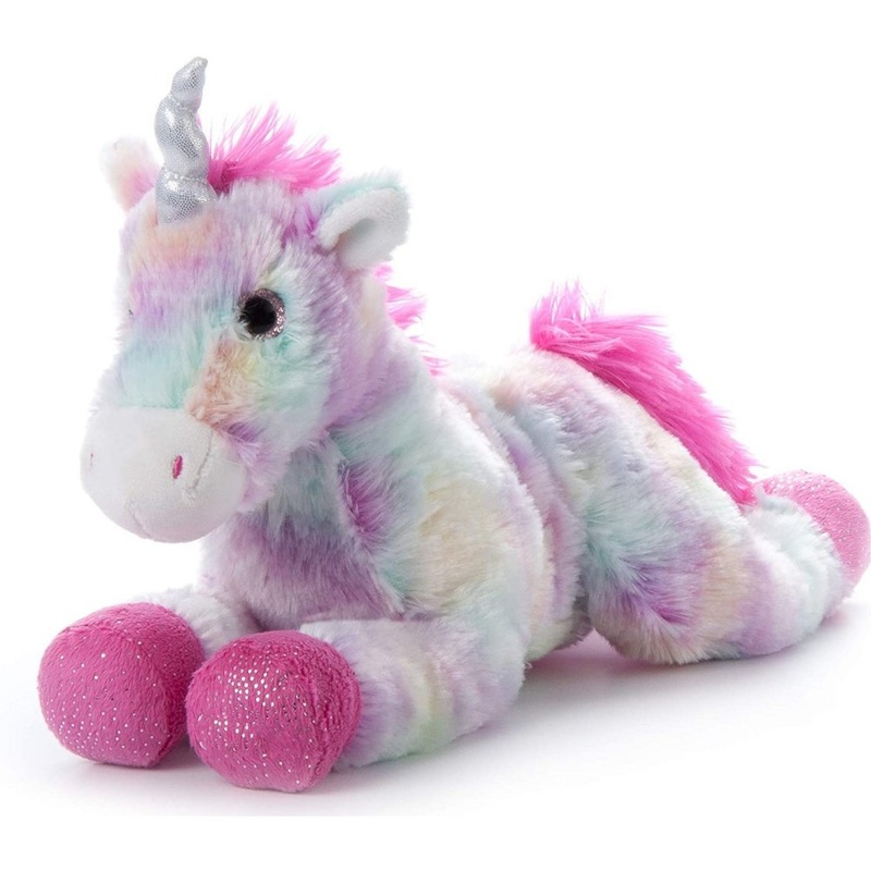 14" Plush Rainbow Unicorn Pastel