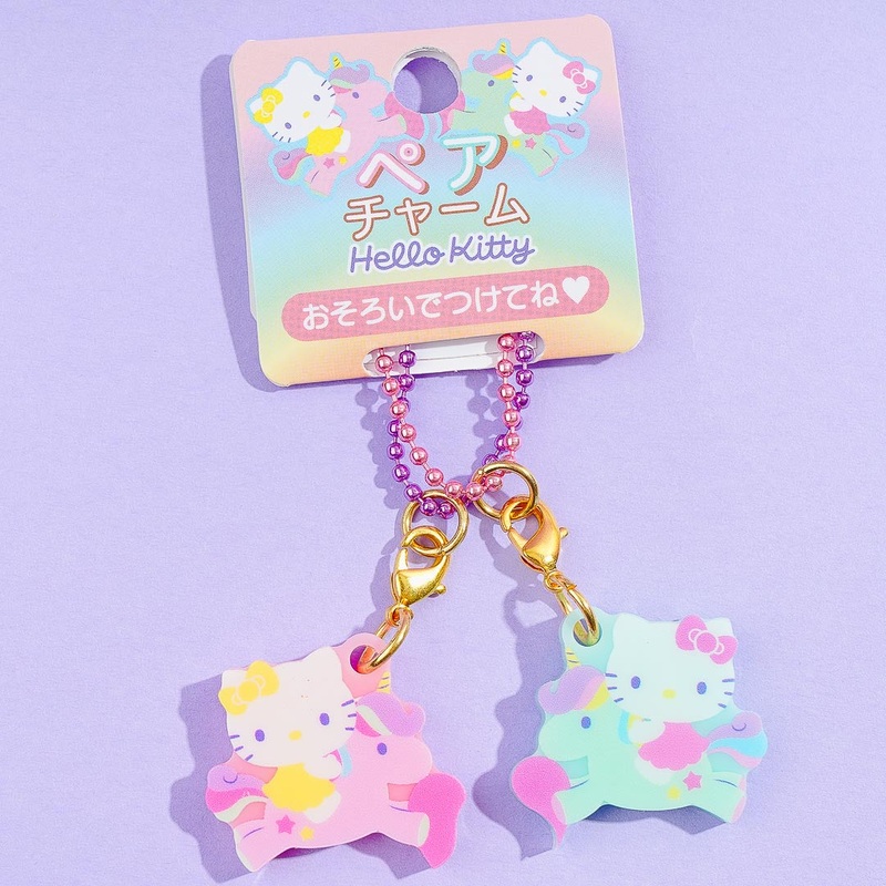 Hello Kitty x Mimi Unicorn Pair Charm
