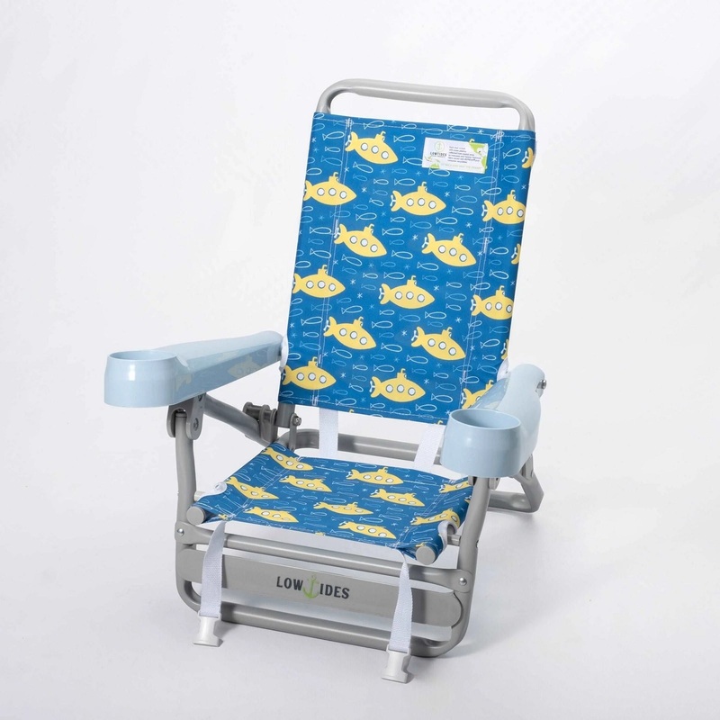 Lowtides - Gully Child Beach Chair - Yellow Submarine