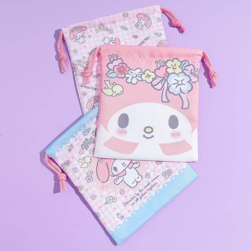 My Melody Flower Princess Drawstring Bag Set
