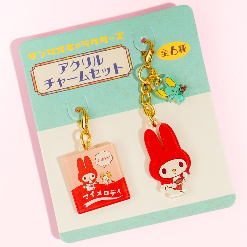 My Melody Retro Acrylic Charm Set - 2 pcs