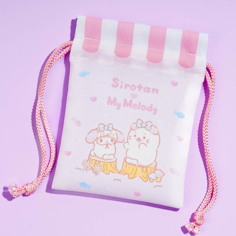 My Melody x Sirotan Tree Stump Drawstring Pouch