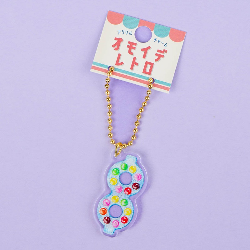 Omoide Retro Acrylic Charm - Chocolate Candy