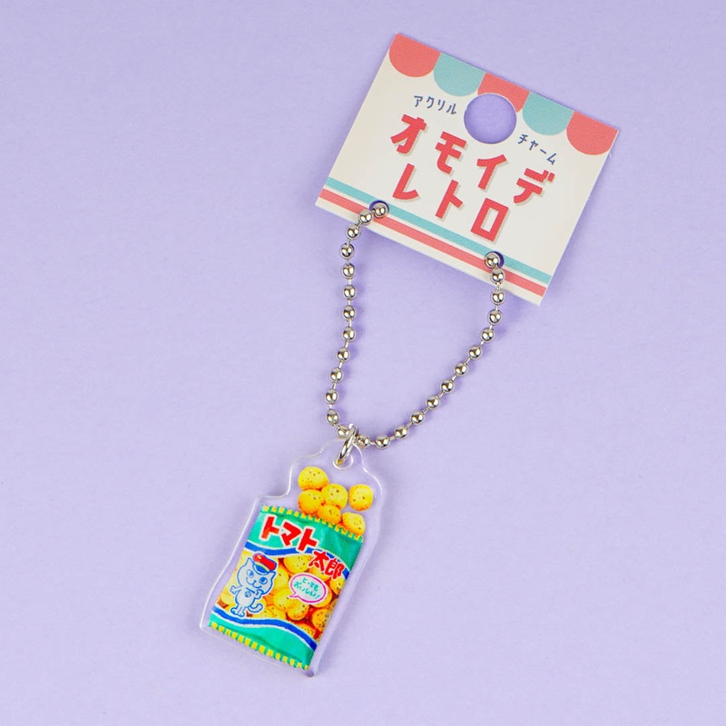 Omoide Retro Acrylic Charm - Taro Snack