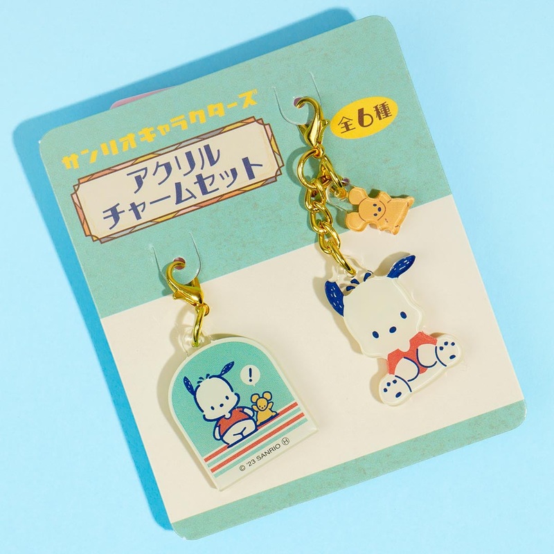 Pochacco Retro Acrylic Charm Set - 2 pcs