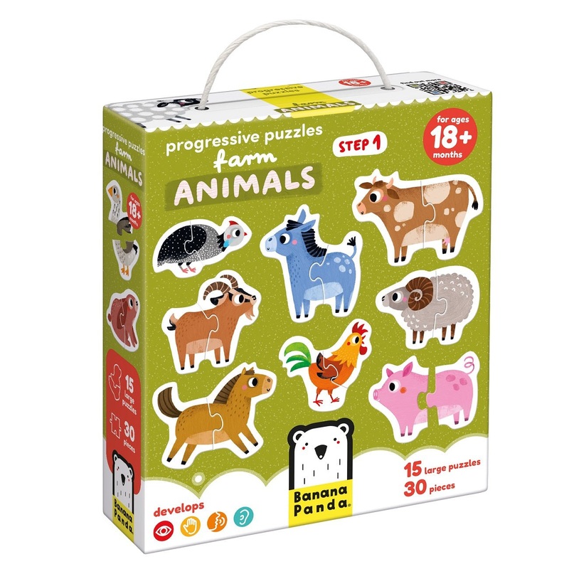 Progressive Puzzles Farm Animals 18m+