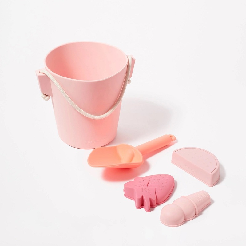Silicone Bucket & Spade Set Pink