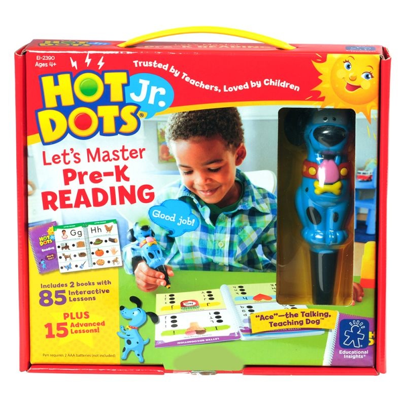 Hot Dots Jr Lets Master Pre-K Reading Set with Ace Pen