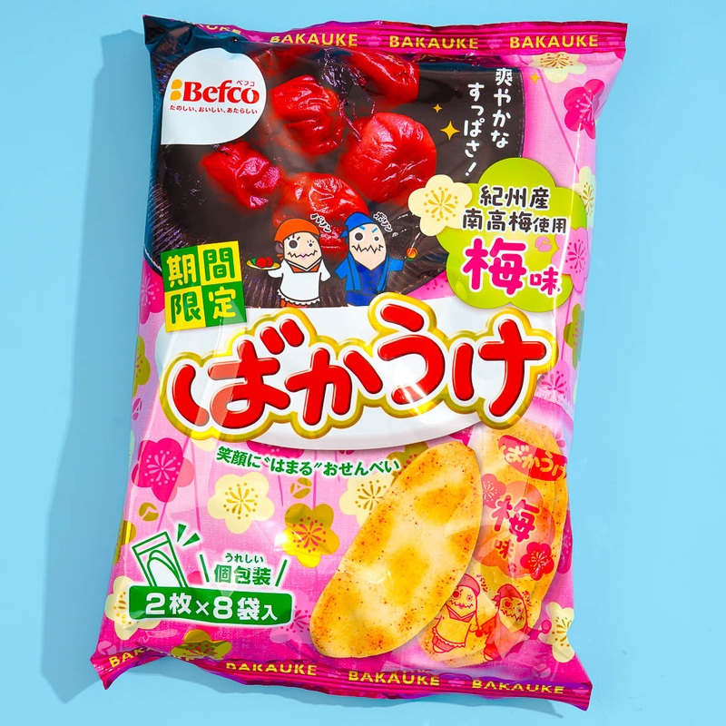 Befco Bakauke Rice Crackers - Plum
