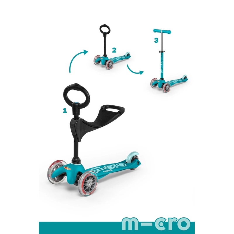 Micro Kickboard - Micro Mini 3in1 Scooter - Aqua