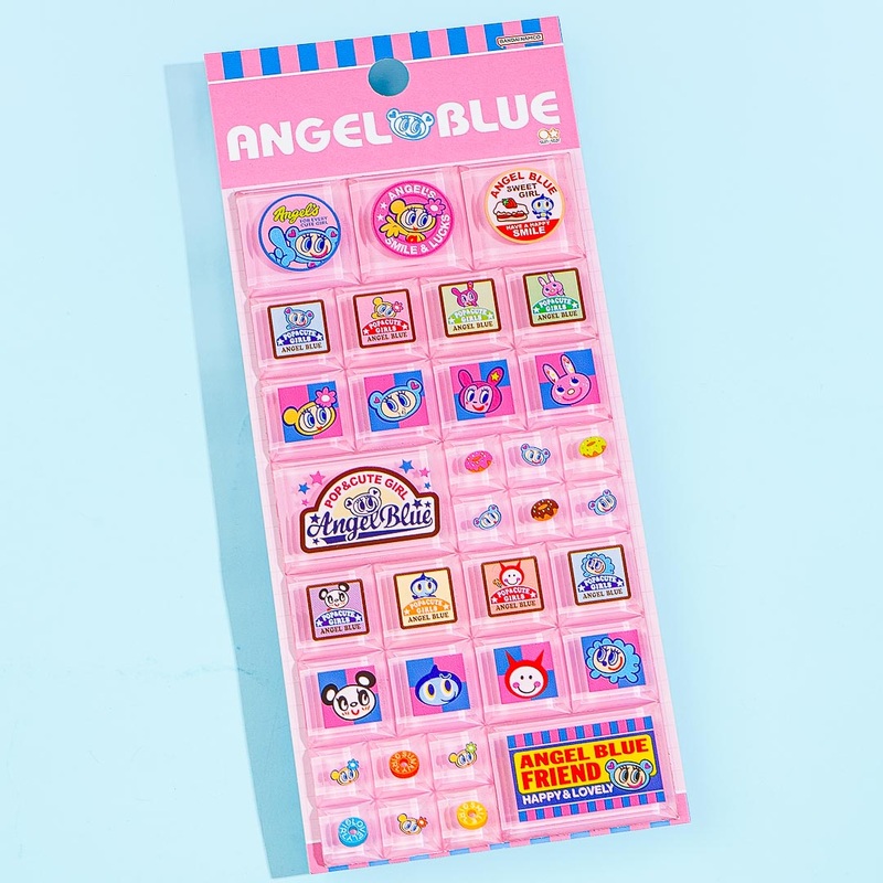 Angel Blue Friend Tile Stickers