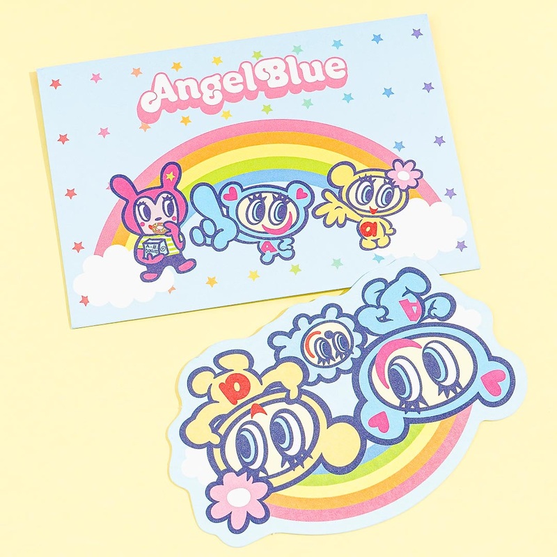 Angel Blue Rainbow Mini Letter Set