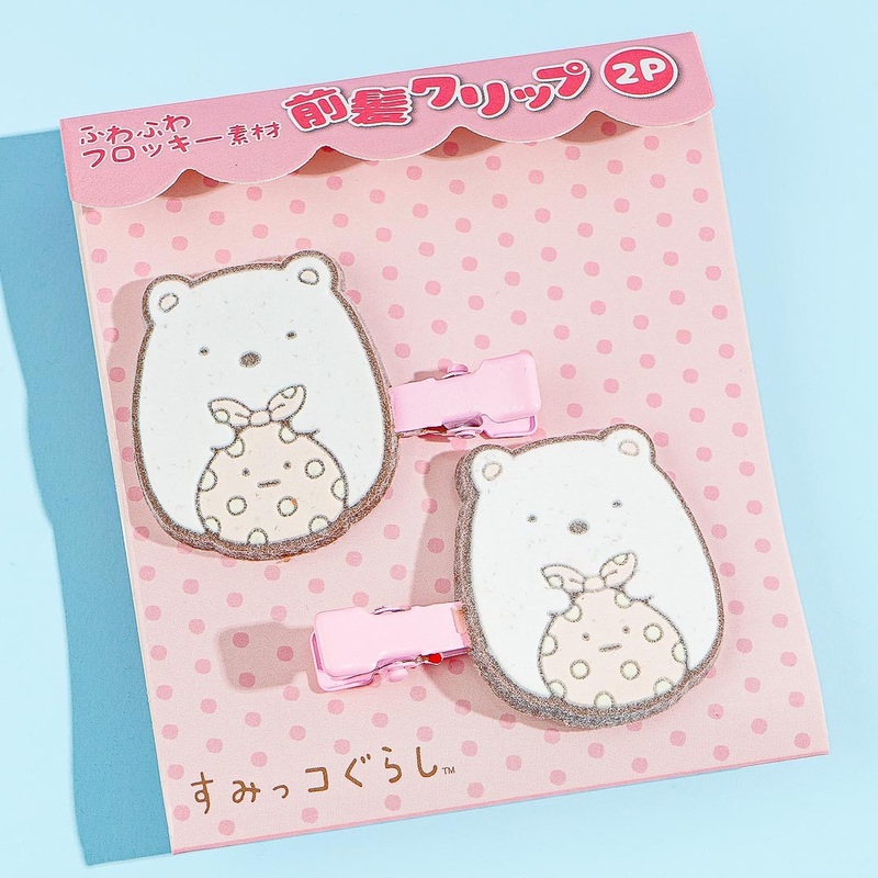 Sumikko Gurashi Flocky Clips - Shirokuma
