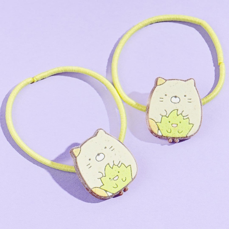 Sumikko Gurashi Flocky Hair Ties - Neko
