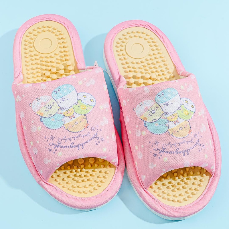 Sumikko Gurashi Yochi Yochi Baby Accupressure Slippers - Pink