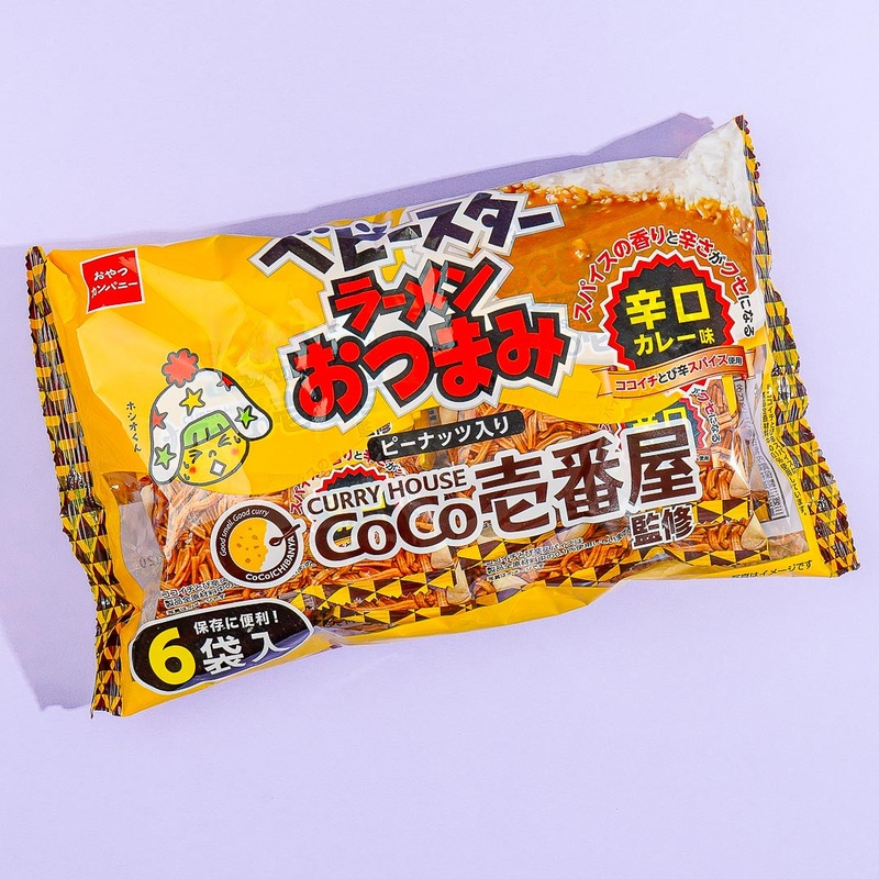 Baby Star Ramen Maru Coco Ichibanya Spicy Curry Snacks - 6 pcs