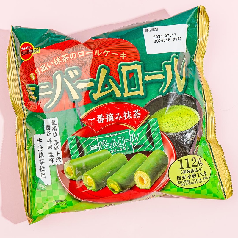 Bourbon Mini Balm Roll Snacks - First Pick Matcha