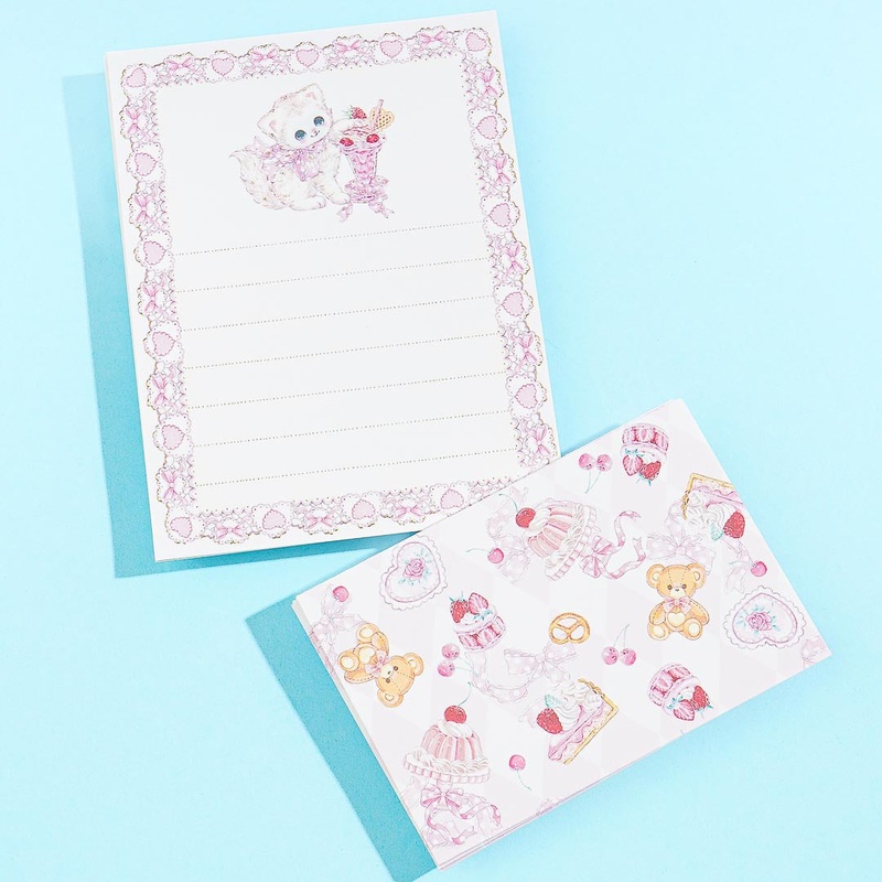 Amenomori Fumika Strawberry Desserts Mini Letter Set