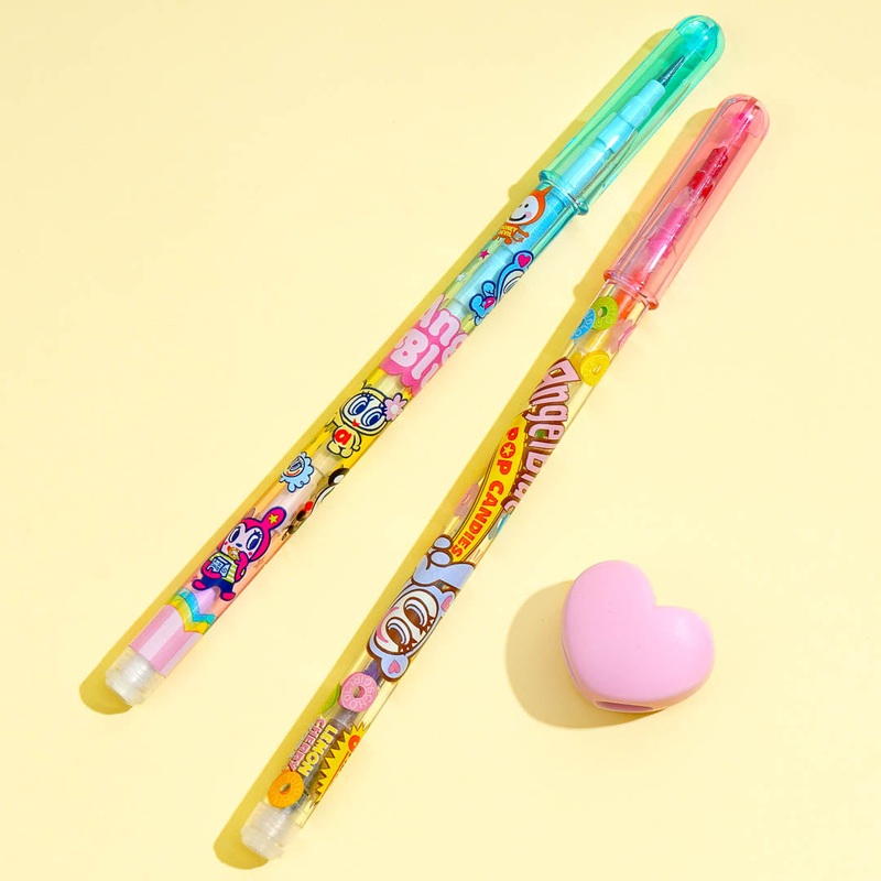 Angel Blue Pop Candies Rocket Pencil Set