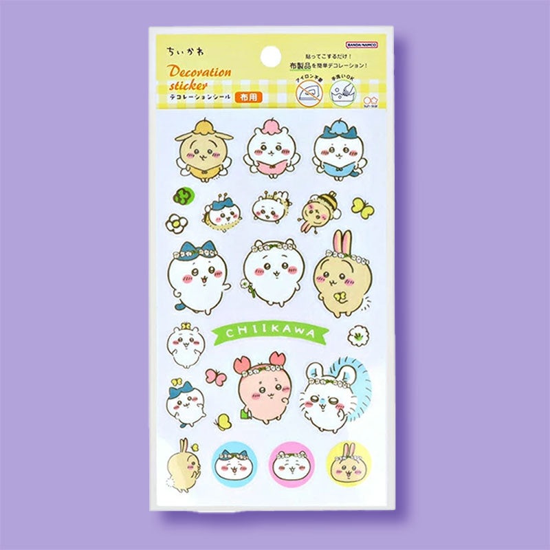 Chiikawa Flowery Friendship Fabric Stickers