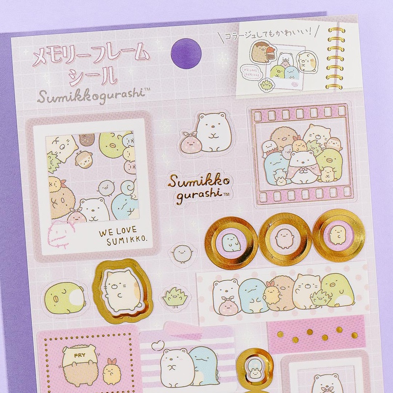 Sumikko Gurashi Memory Frame Sticker Sheet