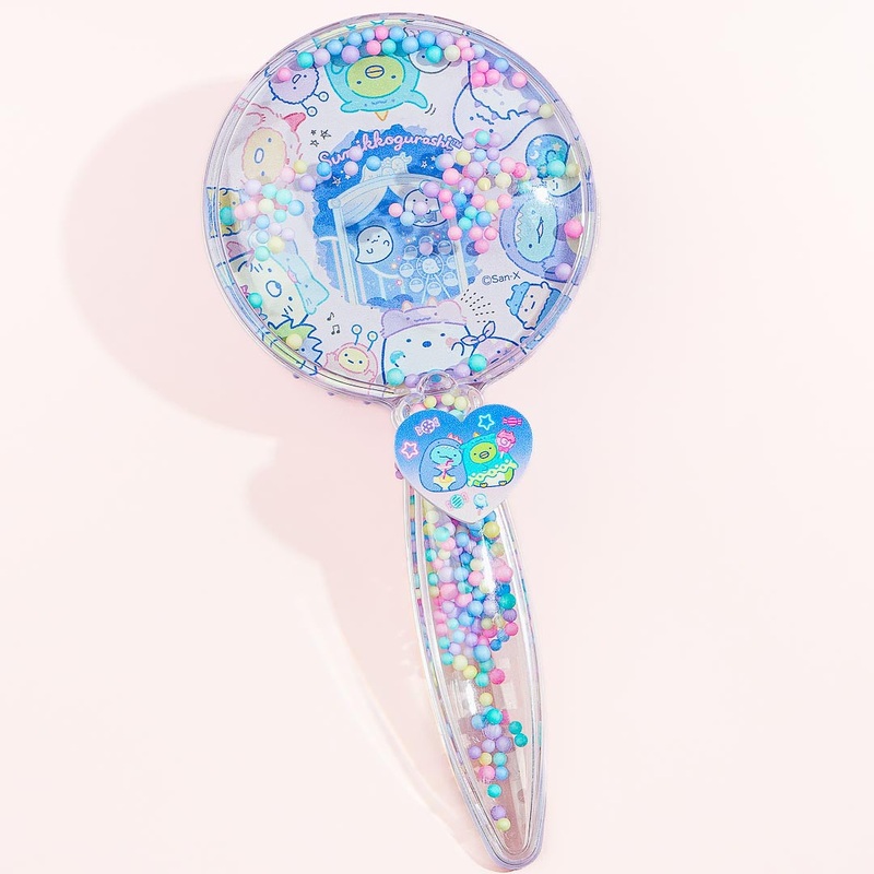 Sumikko Gurashi Ghost Night Park Clear Hairbrush & Hair Tie Set