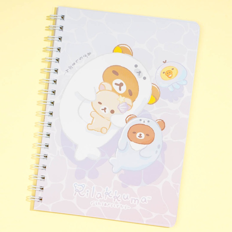 Rilakkuma Ocean Relaxed Mood B6 Spiral Notebook