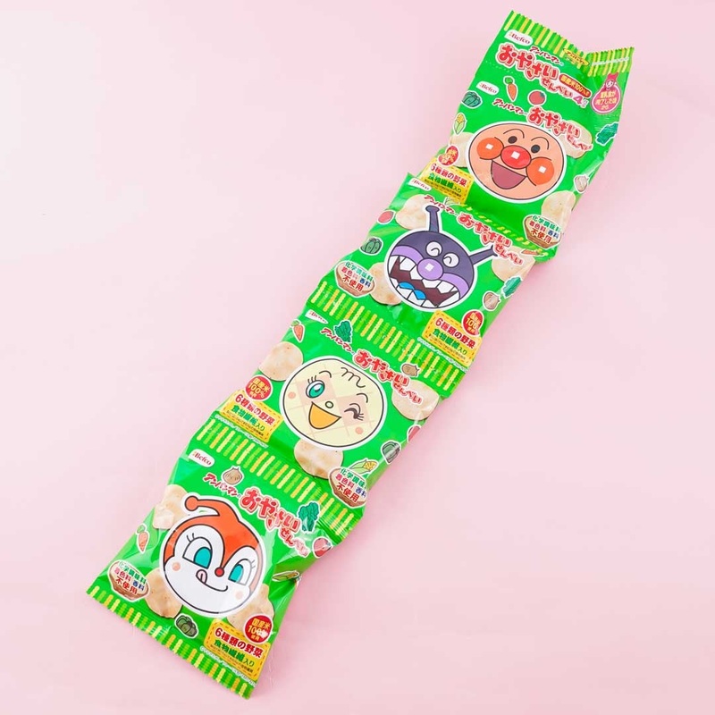 Anpanman Vegetable Rice Crackers - 4 pcs